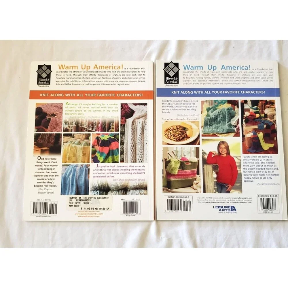 Knit Along With Debbie Macomber Cedar Cove & Shop on Blossom Street Book Lot - Picture 2 of 10